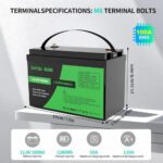LiFePO4 12V 100Ah Акумулятор Datouboss, BMS, 1280Wh - Зображення 3