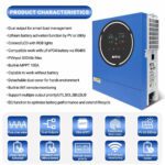 5 кВт+2.4 кВт Комплект Інвертор Anenji WiFi з низьким рівнем шуму + Акумулятор Dyness B4850, резервного живлення - Зображення 6